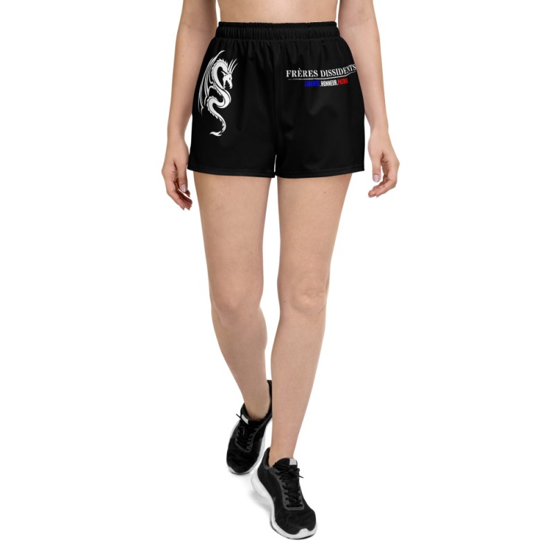 Short de sport recyclé all over femme