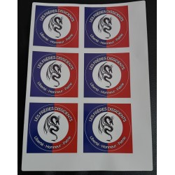 Autocollants découpés sur...